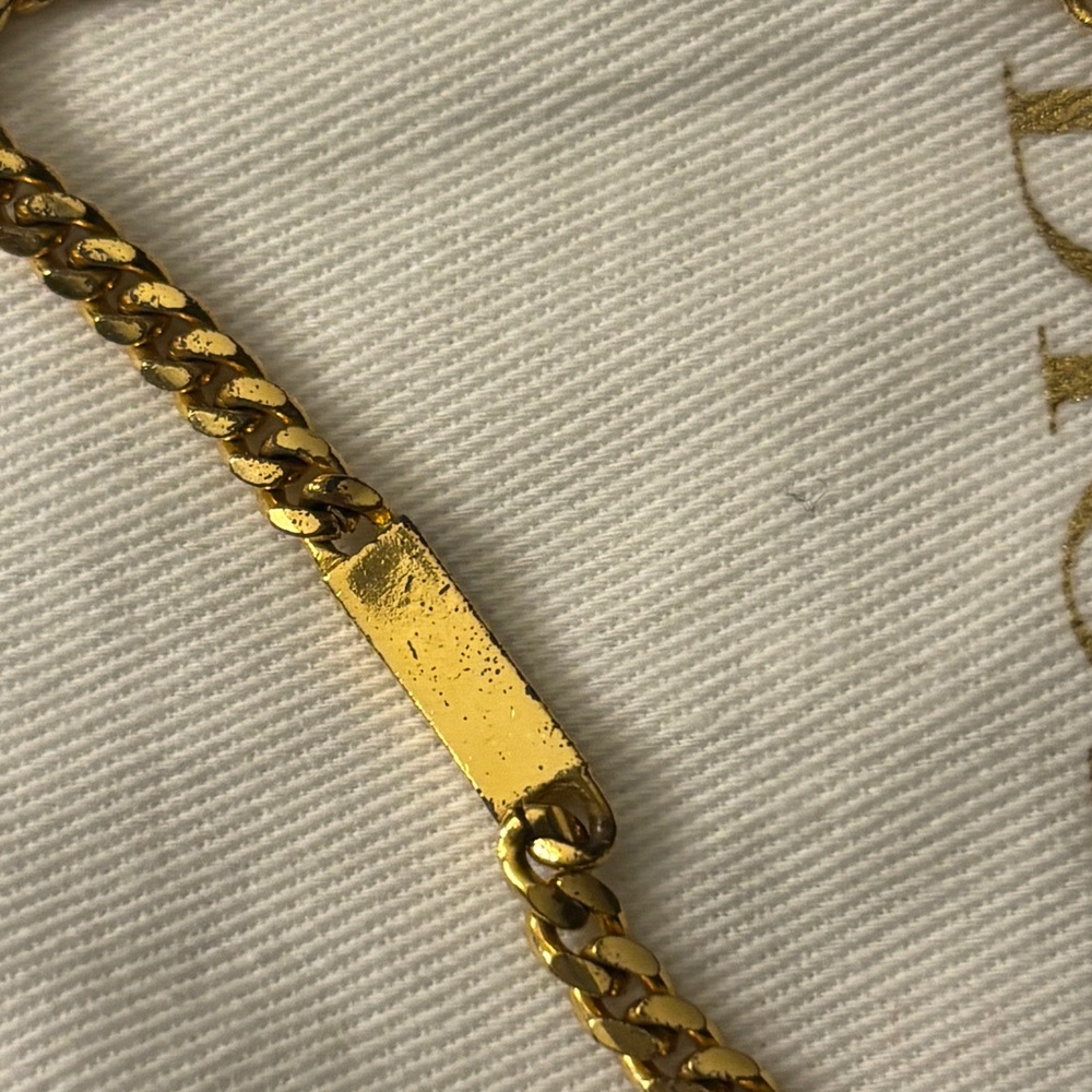 !!SOLD!!Dior Cuban Link Gold Bracelet - Picture 5 of 8
